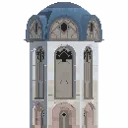 Magnificent Large Wall End Tower